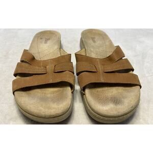 Bass Women’s Sandals Size 10M Brown Leather Montego Comfort Open Toe Slippers